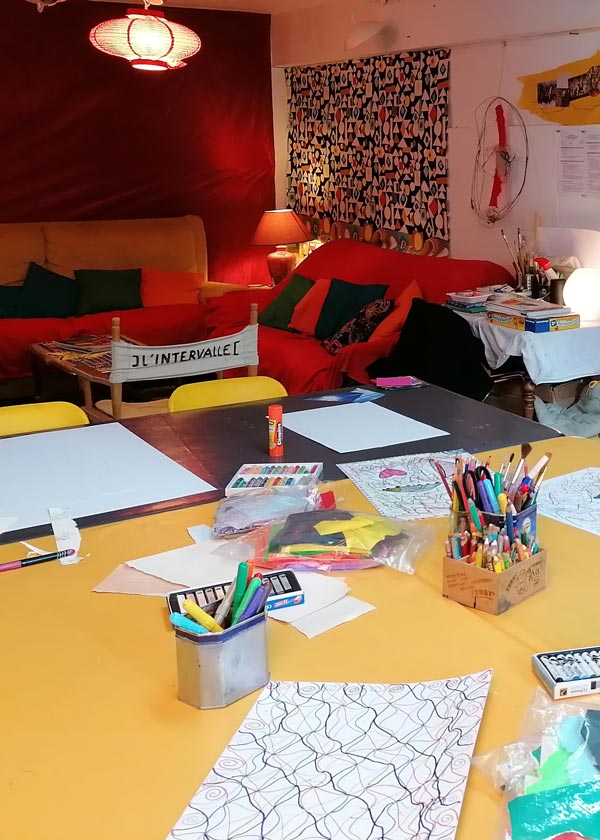 Atelier Parents-enfants d'arts-visuels avec Céline Turc, art-thérapeute à Angers.