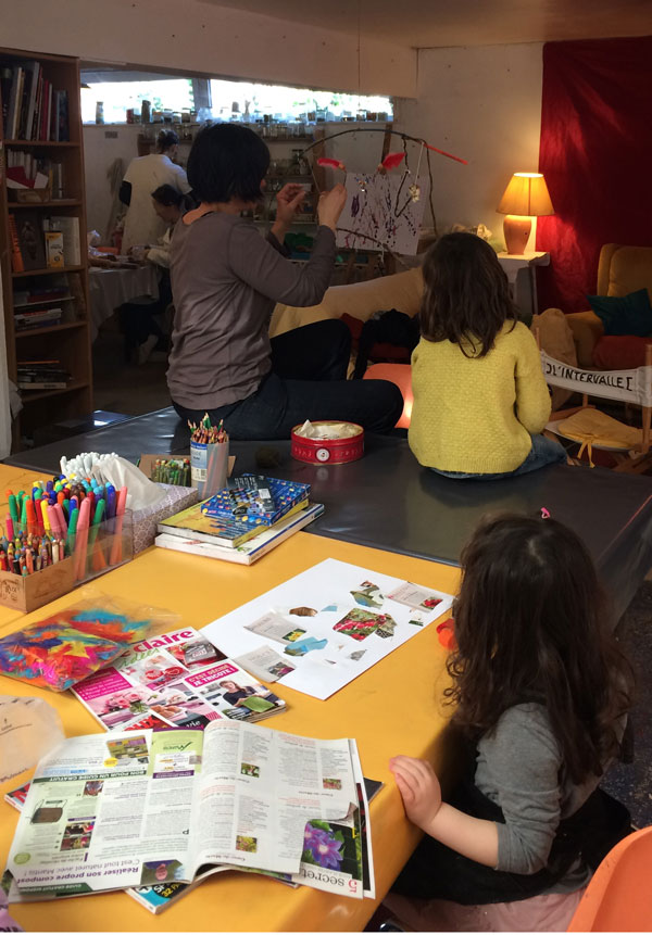 Atelier Parents/Enfants avec Céline Turc, Art-thérapeute à Angers, travaux d'élèves 5.