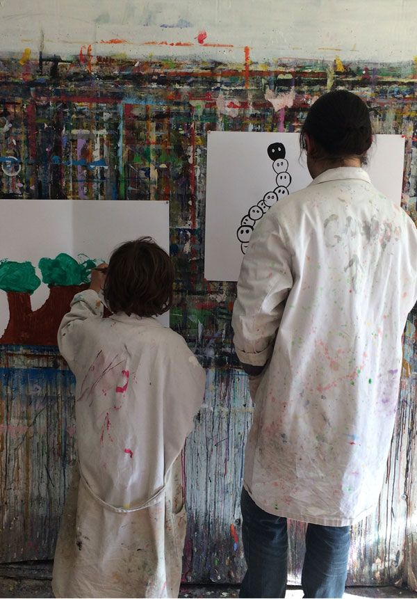 Atelier Parents/Enfants avec Céline Turc, Art-thérapeute à Angers, travaux d'élèves 3.