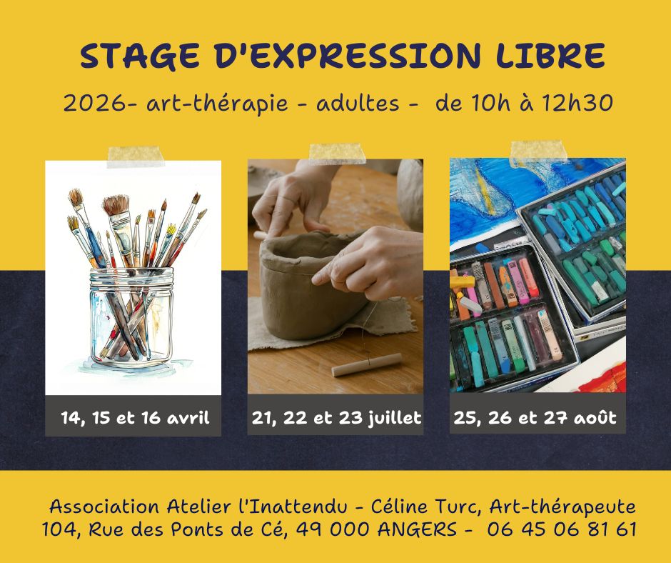 stage créatif d'expression libre à angers février 2023